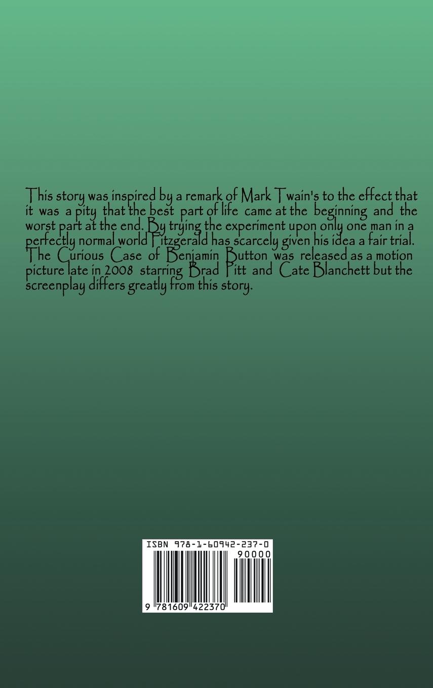 Rückseitencover The Curious Case of Benjamin Button