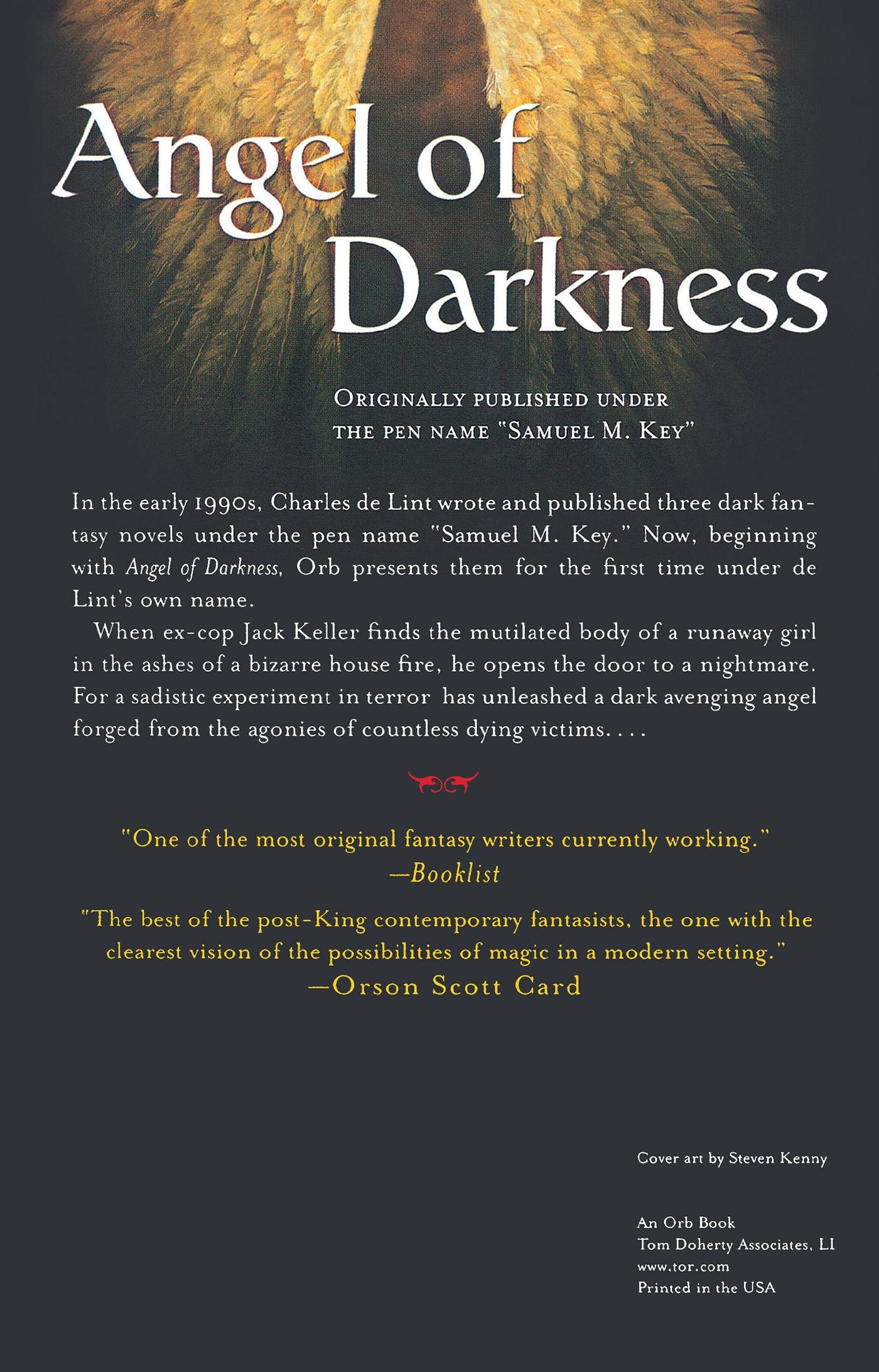 Rückseitencover Angel of Darkness