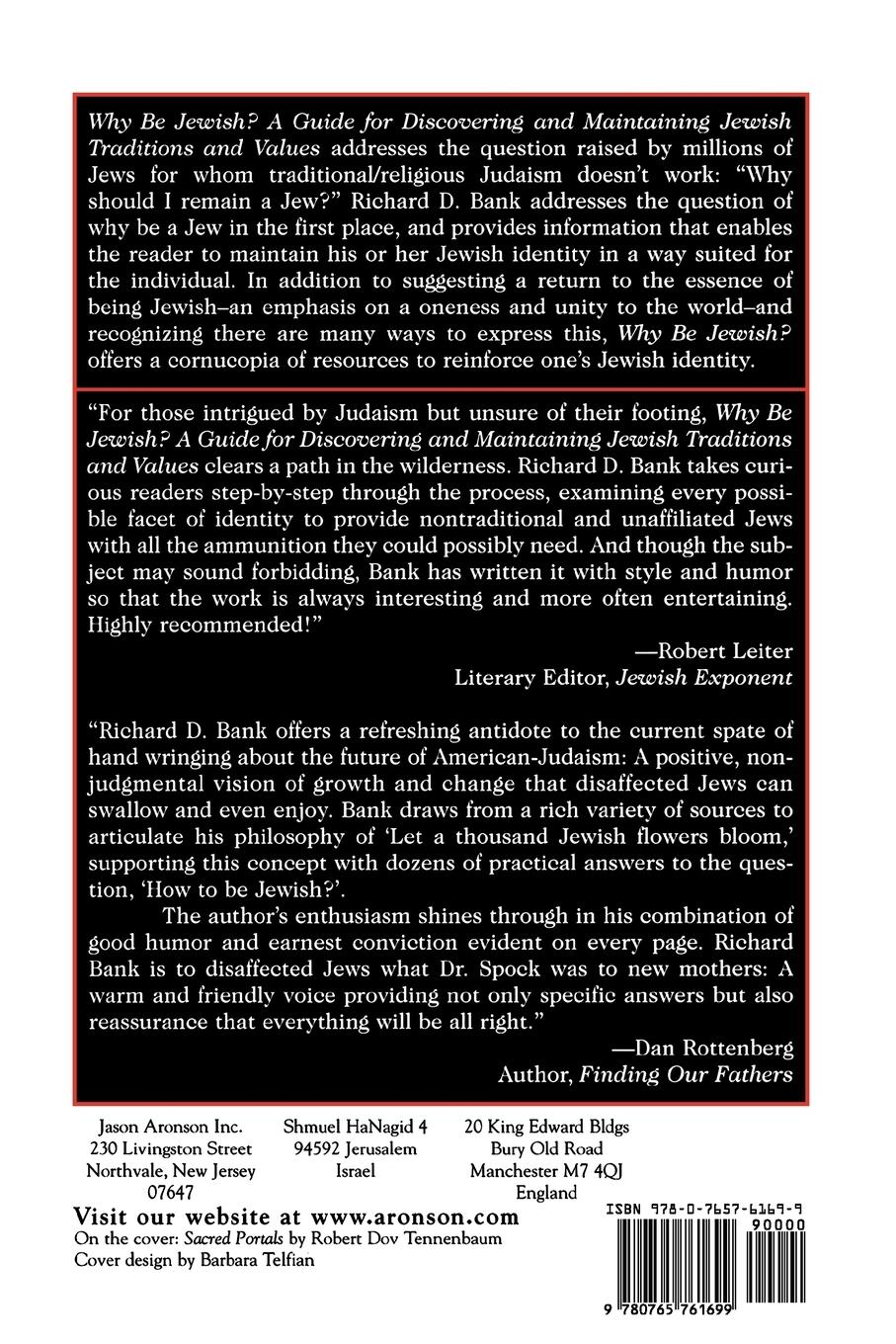 Rückseitencover Why Be Jewish?