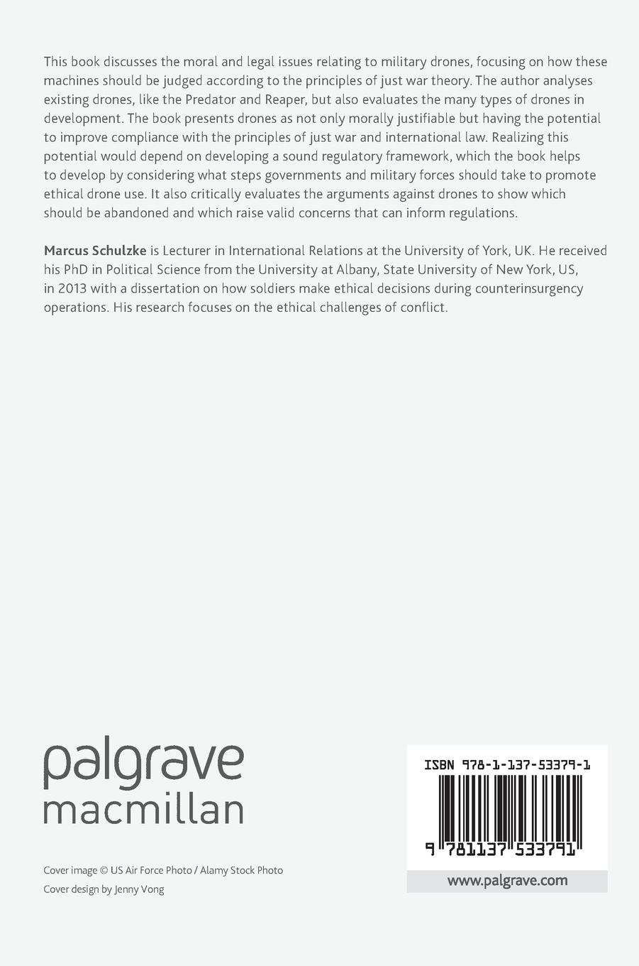 Rückseitencover The Morality of Drone Warfare and the Politics of Regulation