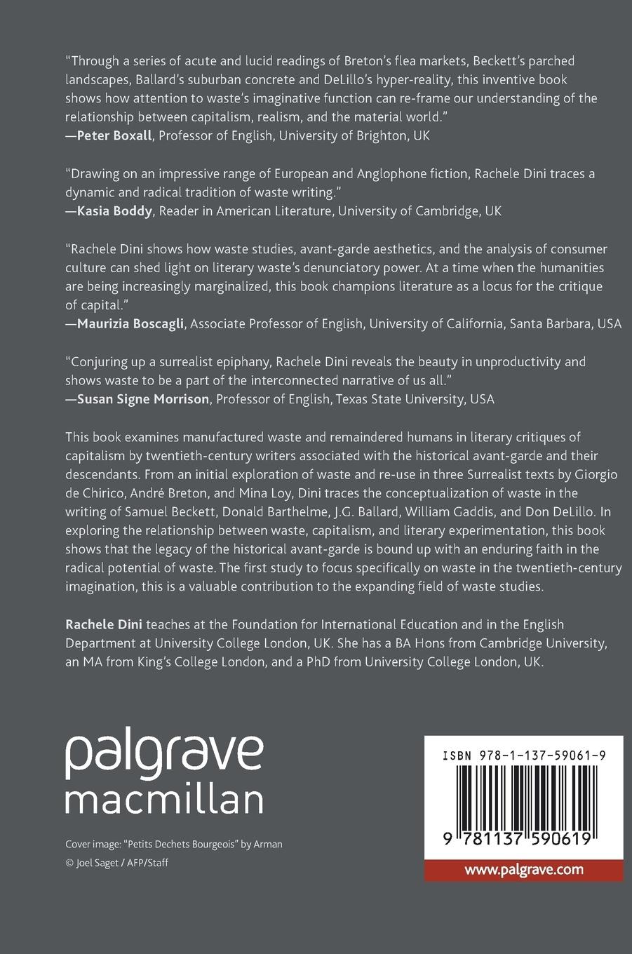 Rückseitencover Consumerism, Waste, and Re-Use in Twentieth-Century Fiction