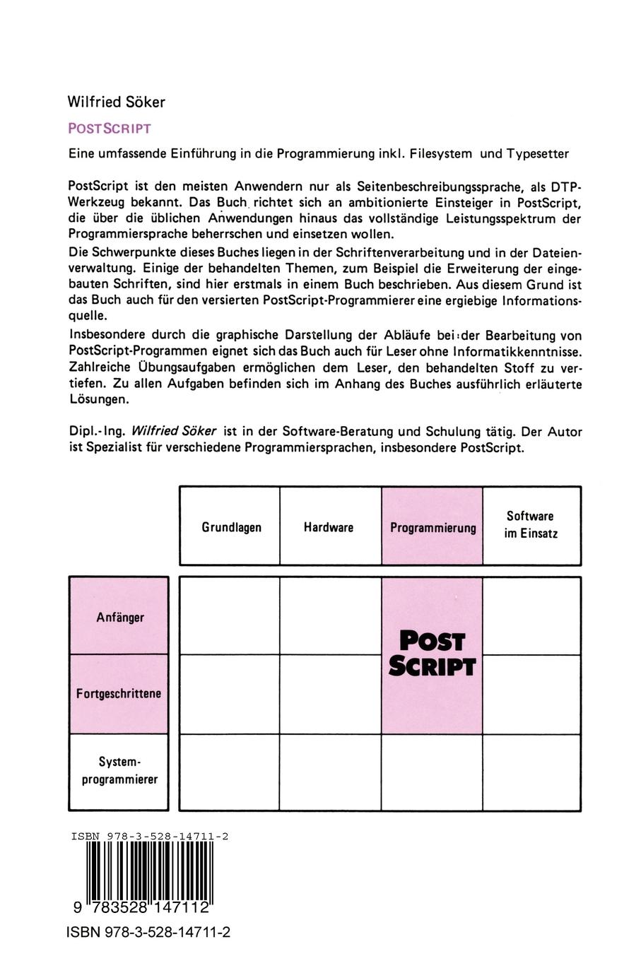 Rückseitencover PostScript