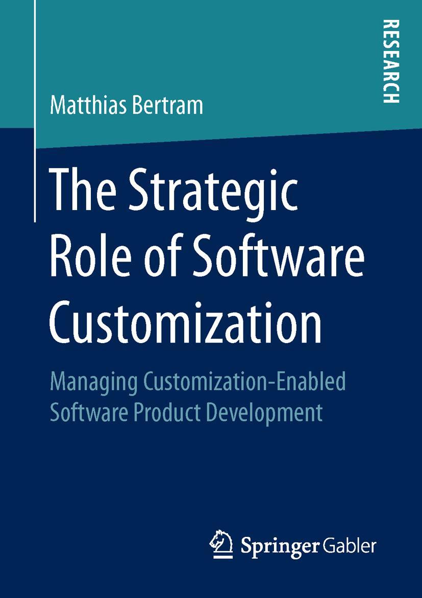 Vorderes Coverbild The Strategic Role of Software Customization