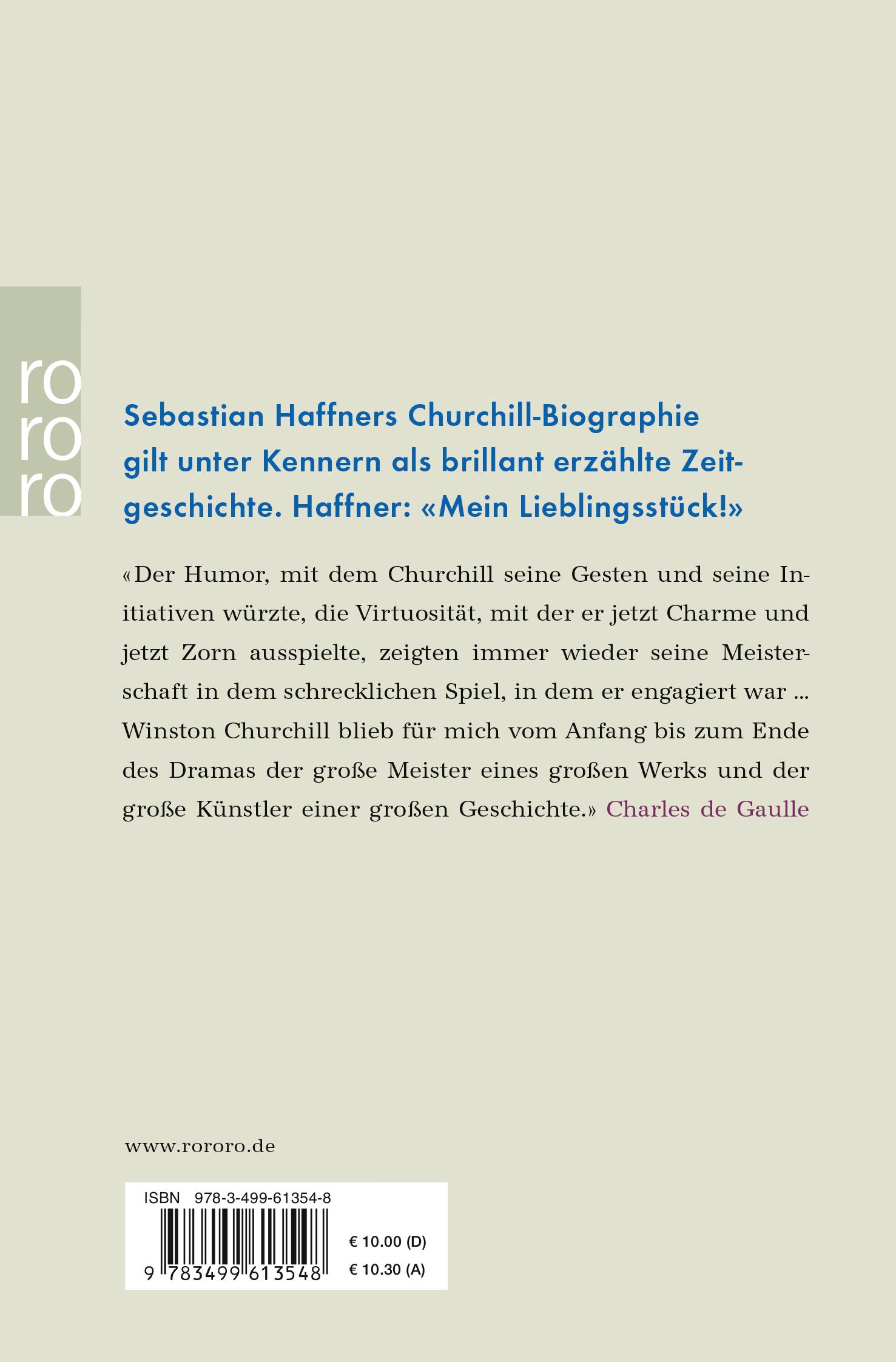 Rückseitencover Winston Churchill