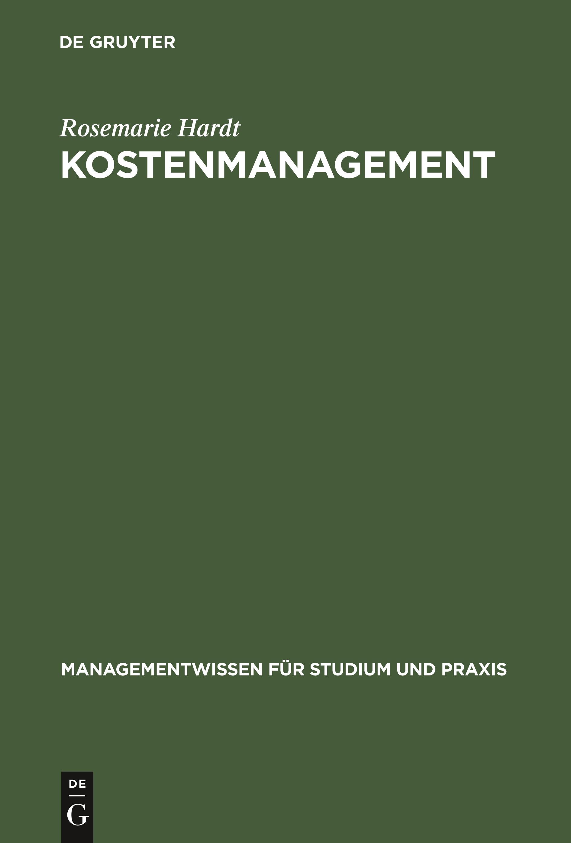 Vorderes Coverbild Kostenmanagement