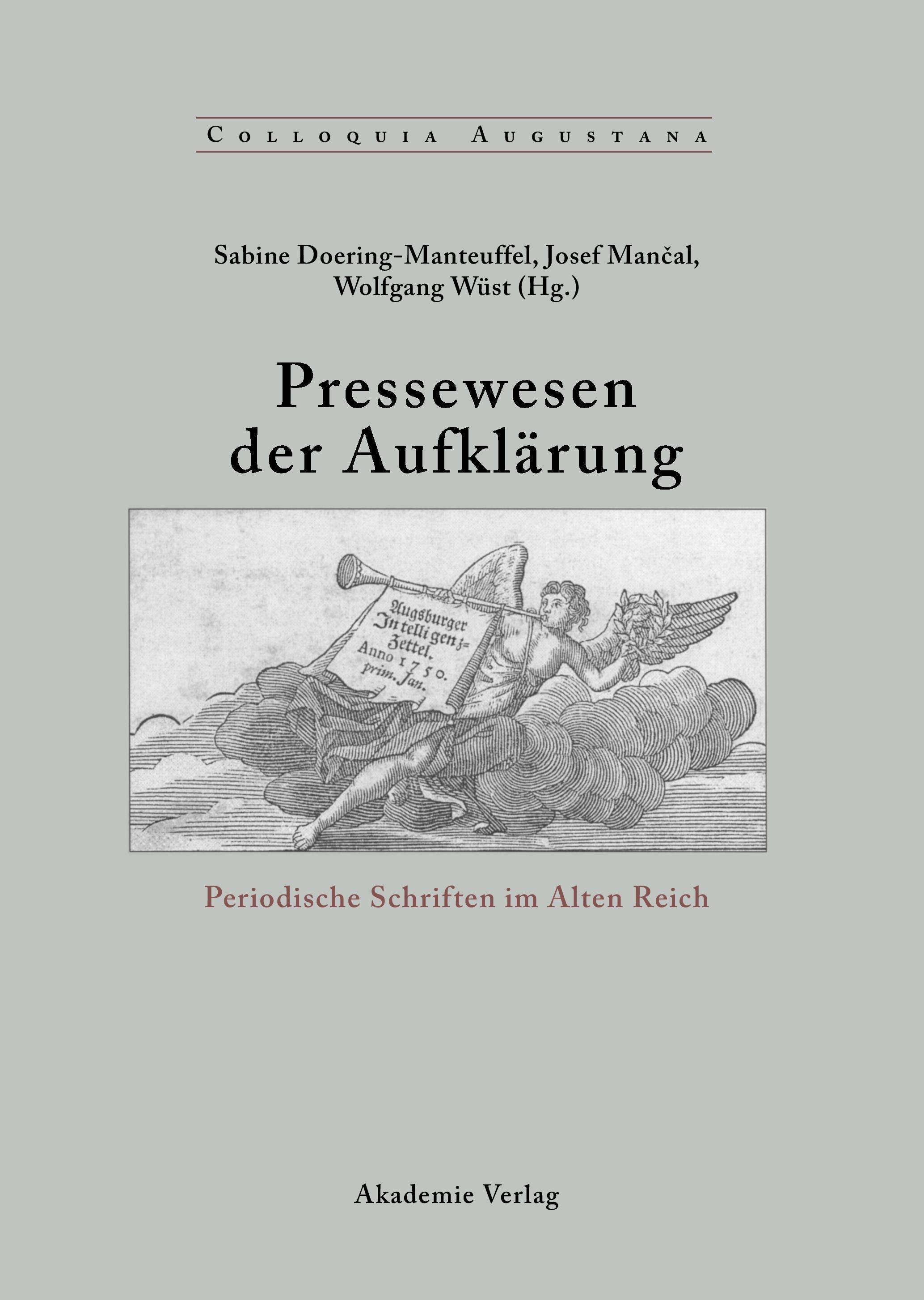 Vorderes Coverbild Pressewesen der Aufklärung