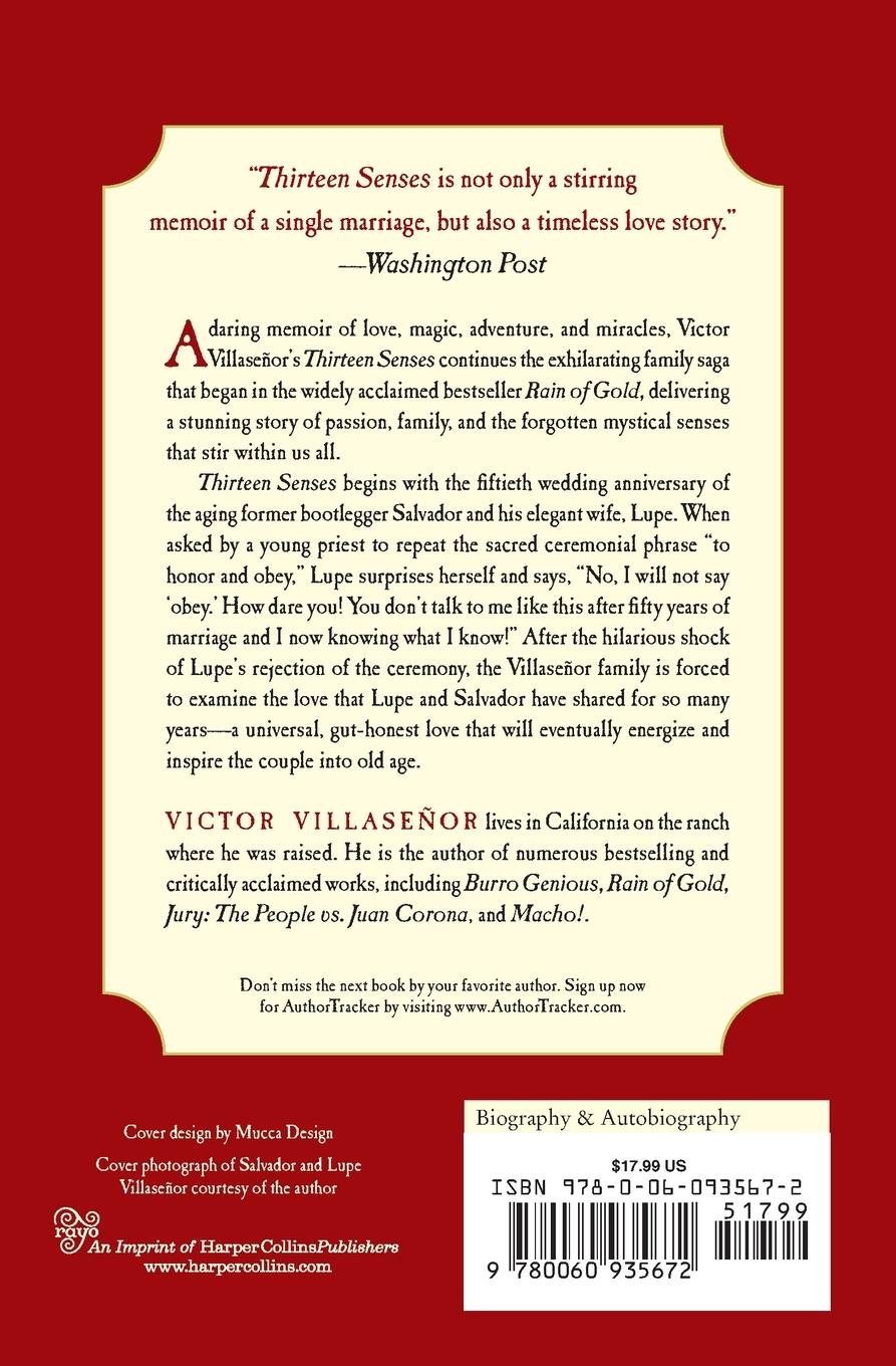 Rückseitencover Thirteen Senses