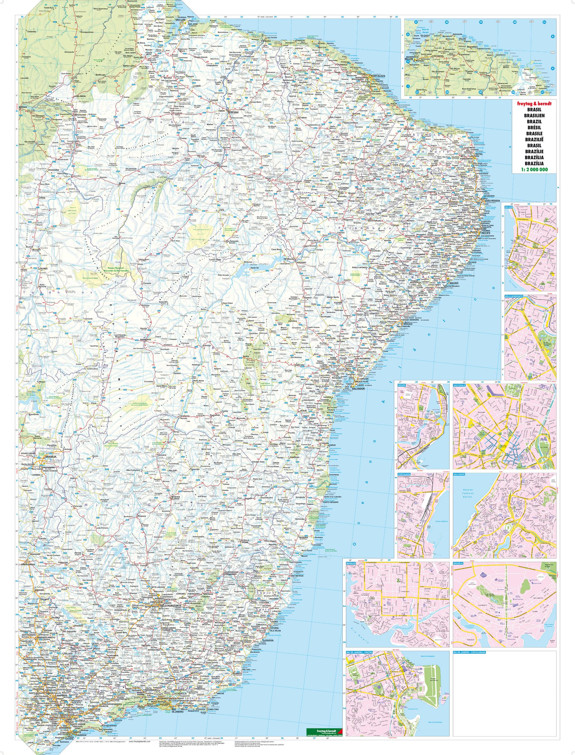 Beispielinhalt (Bild) Brasilien 1 : 2 000 000 / 1 : 3 000 000