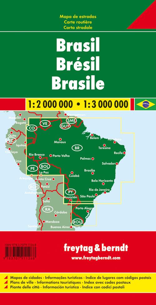 Rückseitencover Brasilien 1 : 2 000 000 / 1 : 3 000 000