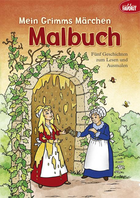 Vorderes Coverbild Mein Grimms Märchen Malbuch