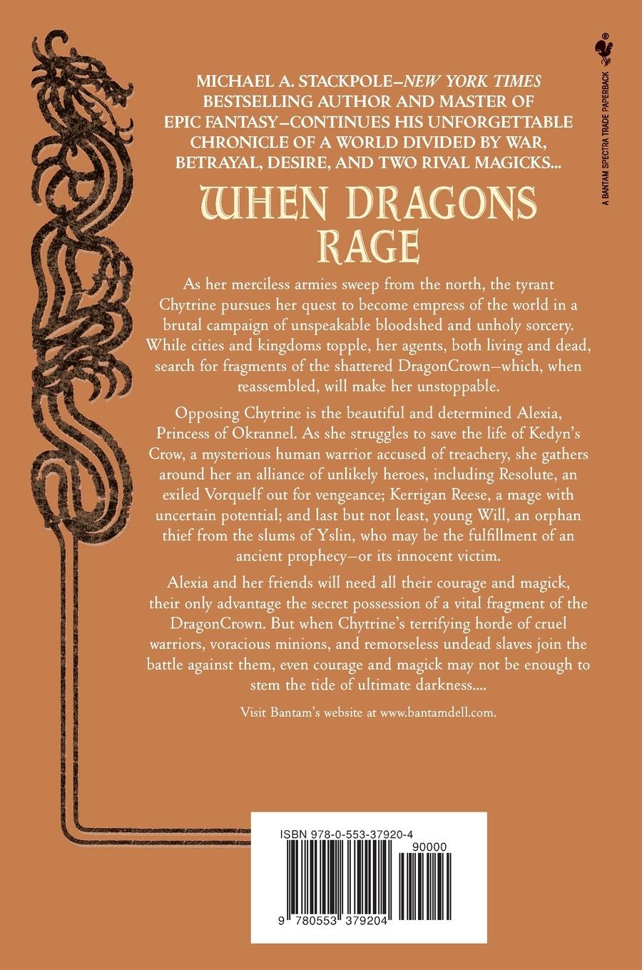Rückseitencover When Dragons Rage
