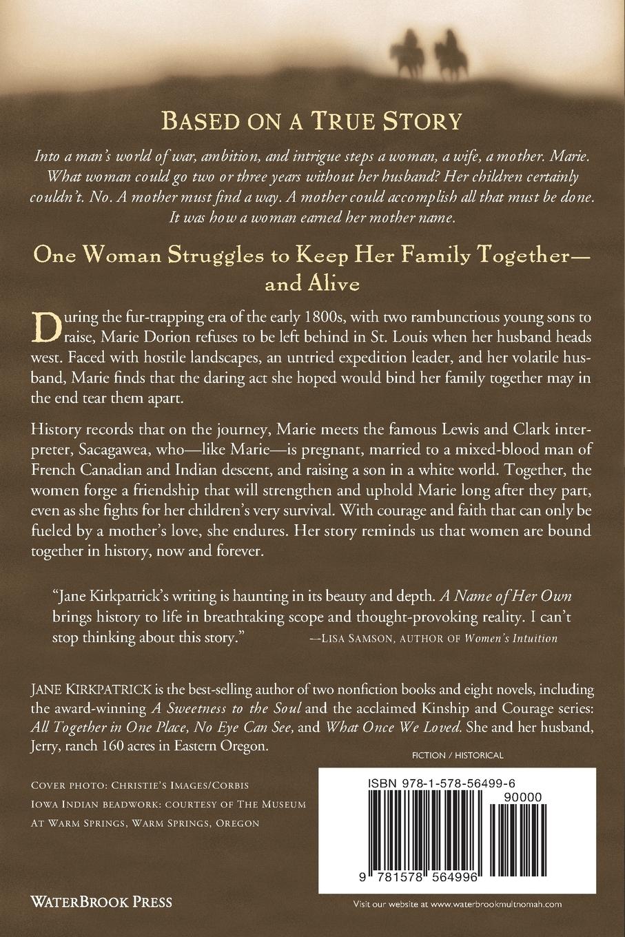 Rückseitencover A Name of Her Own