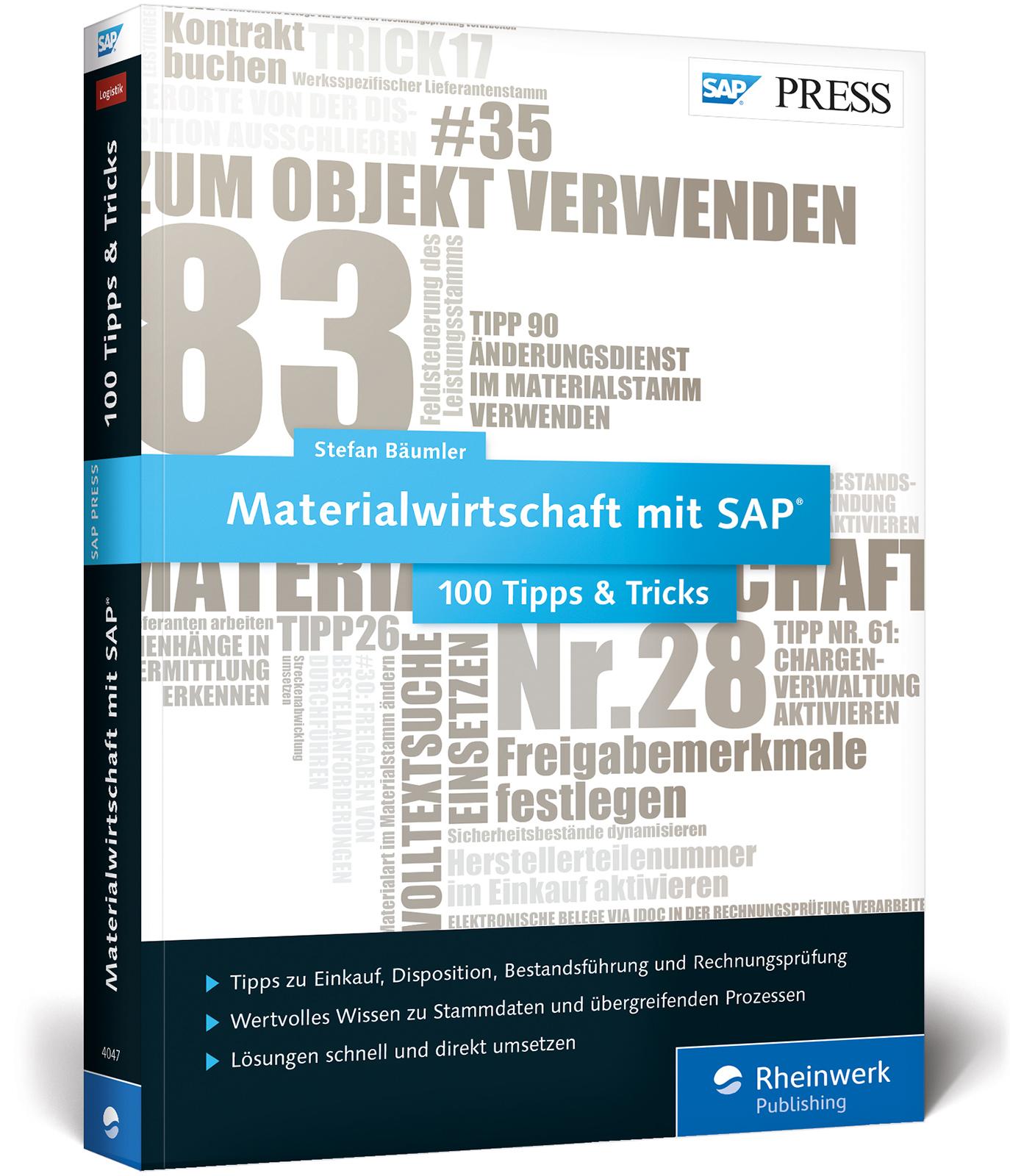 Vorderes Coverbild Materialwirtschaft mit SAP - 100 Tipps & Tricks