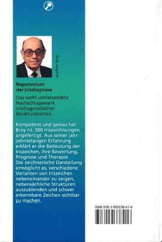 Rückseitencover Repertorium der Irisdiagnose