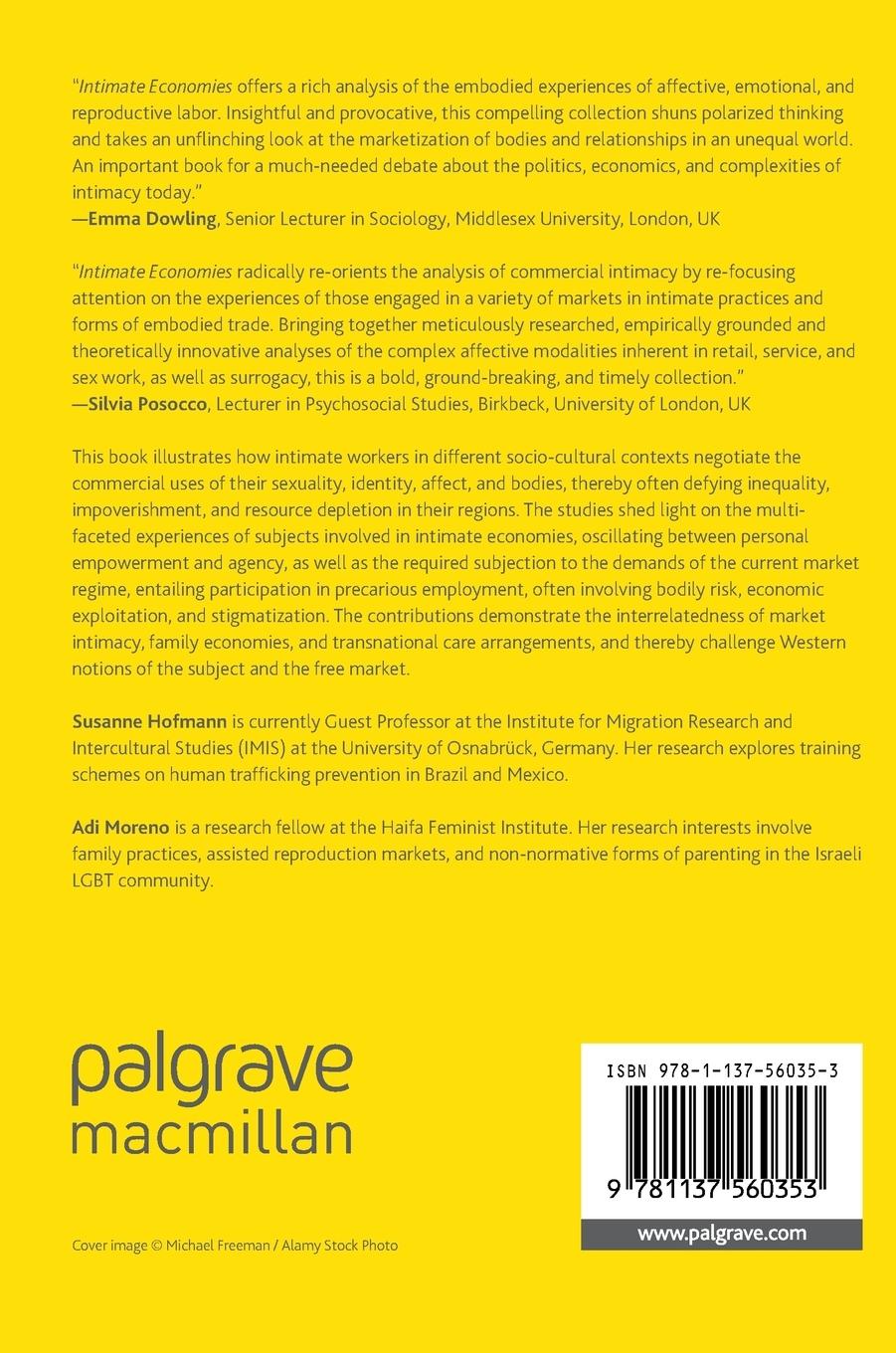 Rückseitencover Intimate Economies