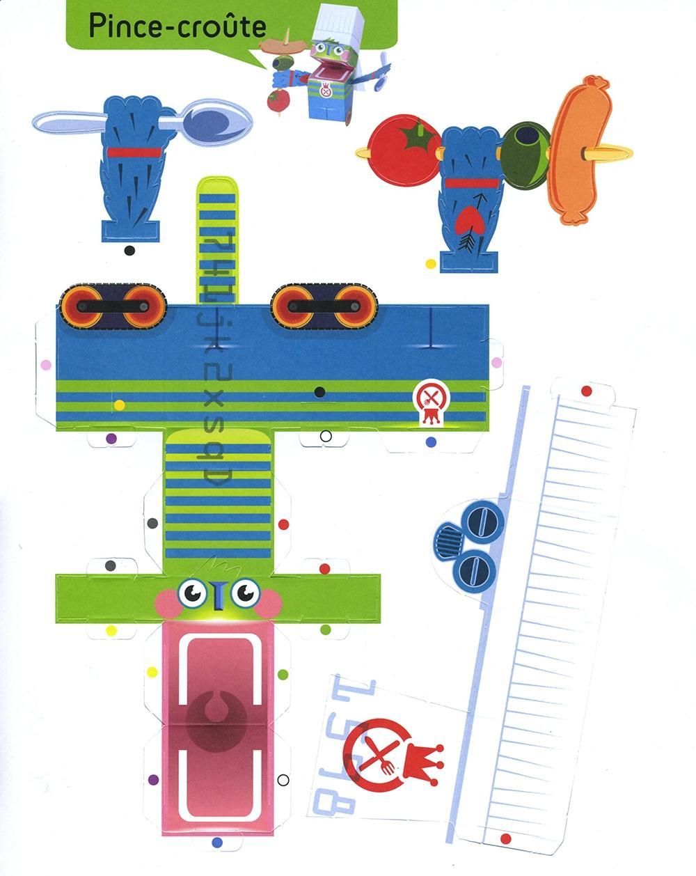 Beispielinhalt (Bild) Paper Toys: Robots