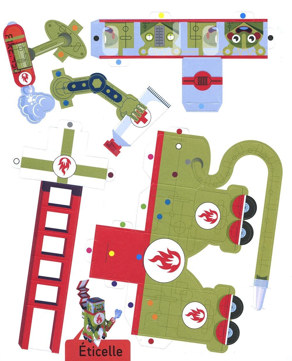 Beispielinhalt (Bild) Paper Toys: Robots