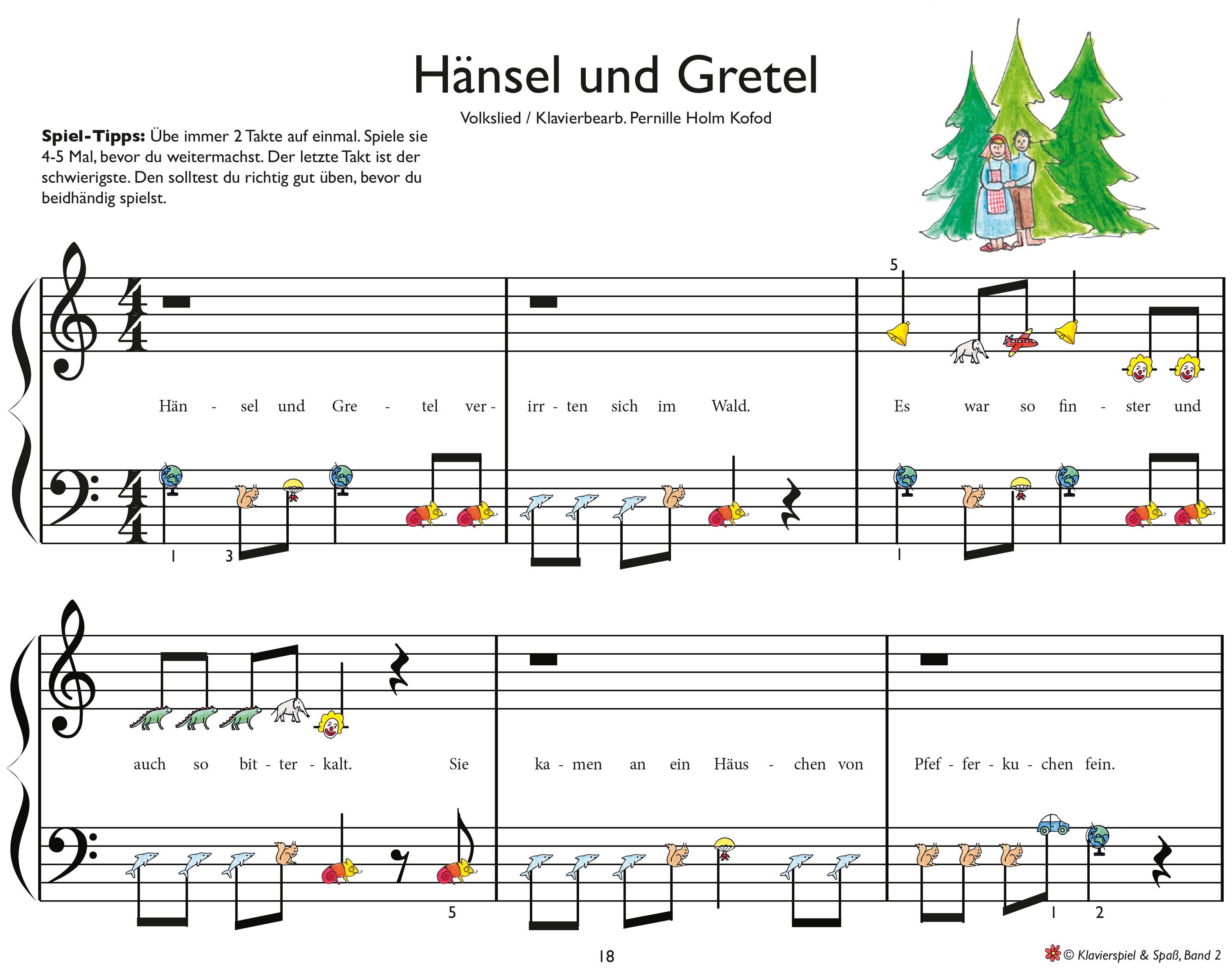 Beispielinhalt (Bild) Klavierspiel & Spaß. Band 02