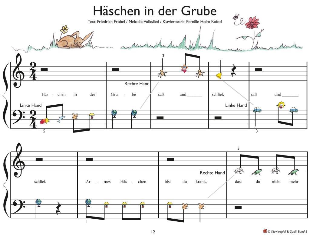 Beispielinhalt (Bild) Klavierspiel & Spaß. Band 02