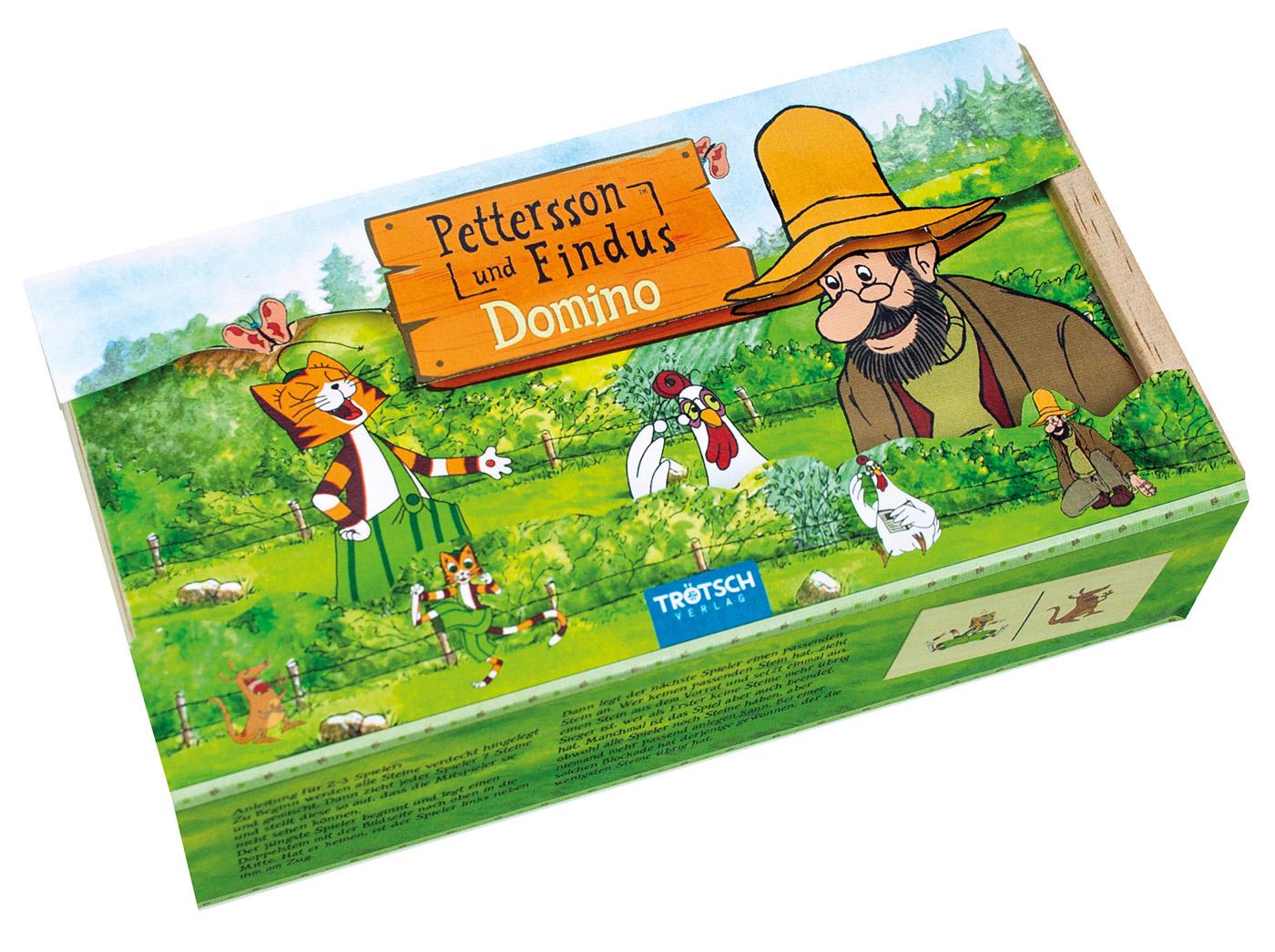 Vorderes Coverbild Holz-Domino Pettersson und Findus