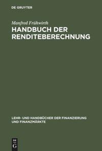 Vorderes Coverbild Handbuch der Renditeberechnung