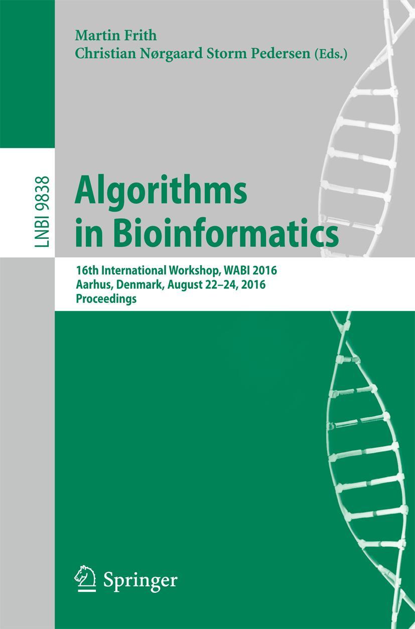 Vorderes Coverbild Algorithms in Bioinformatics