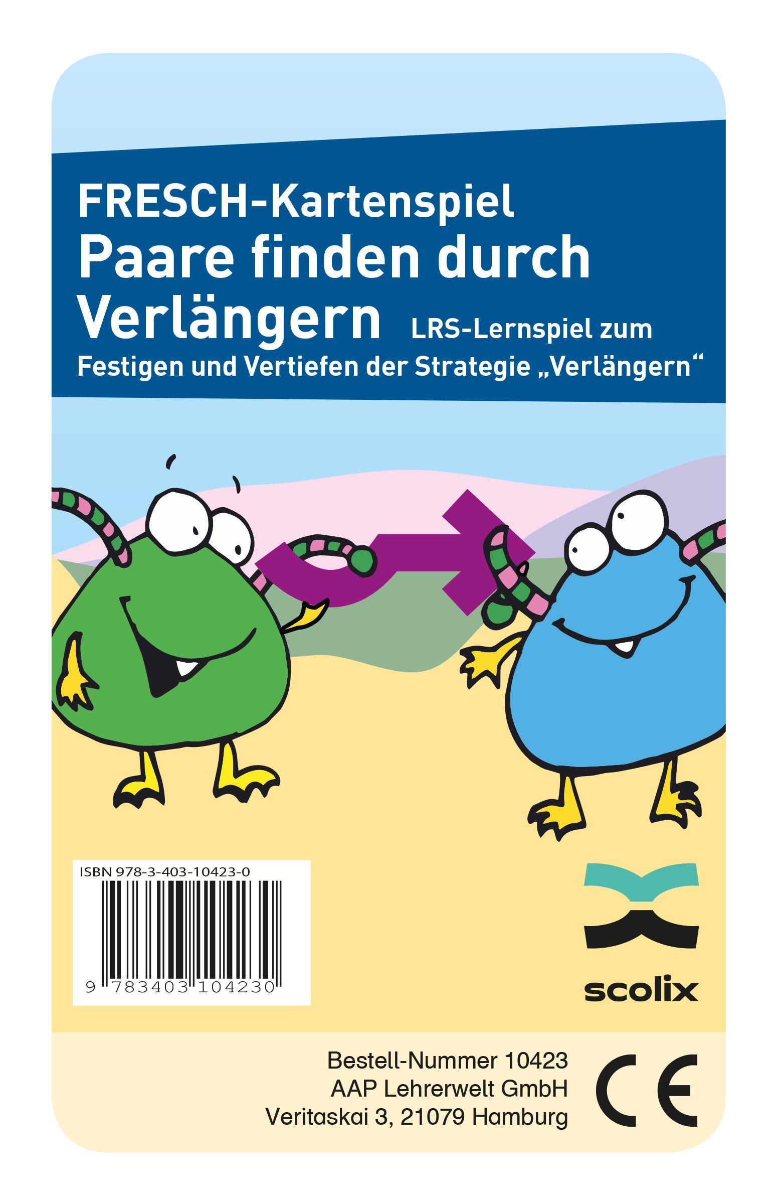 Vorderes Coverbild FRESCH-Kartenspiel: Paare finden durch Verlängern