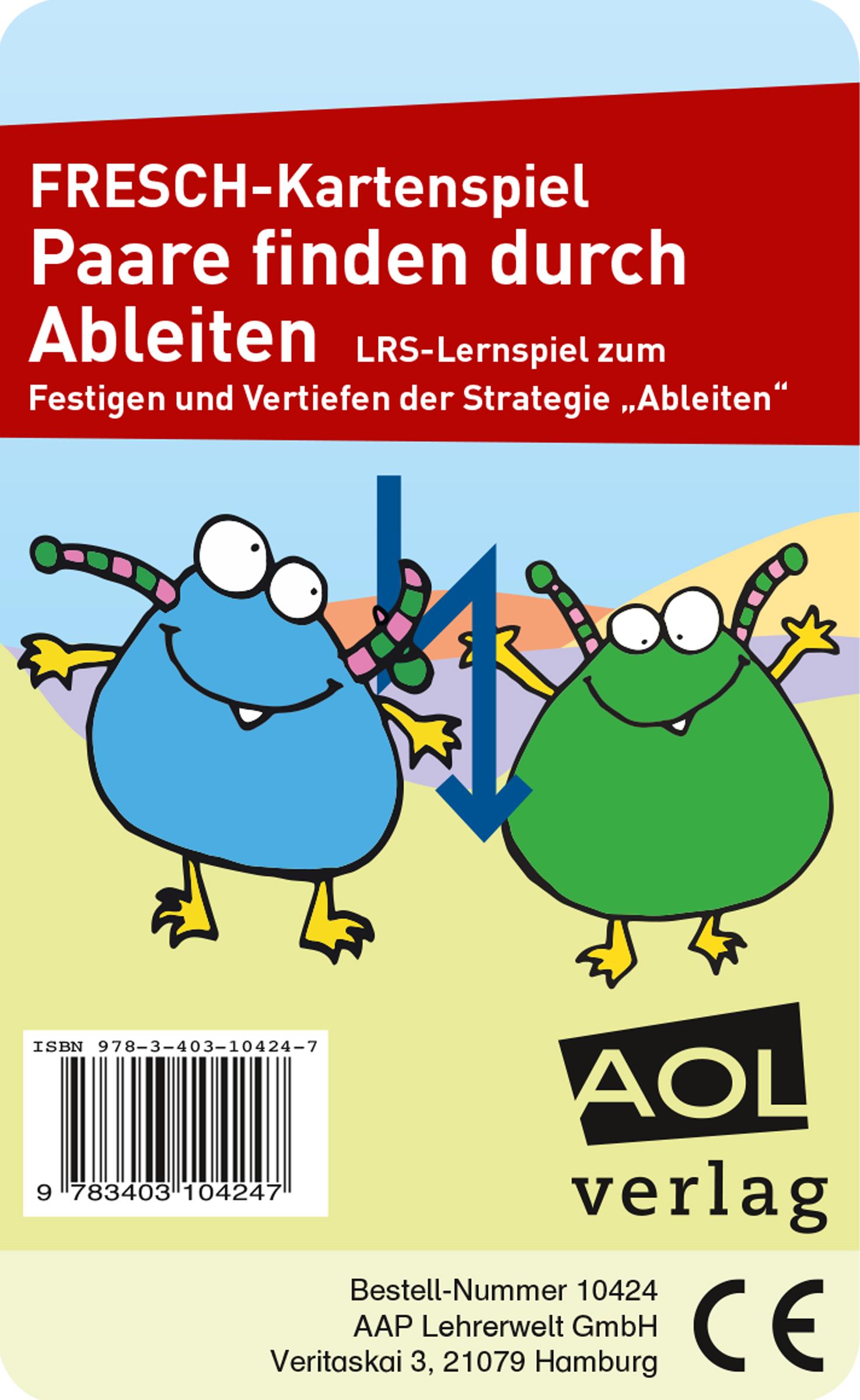 Vorderes Coverbild FRESCH-Kartenspiel: Paare finden durch Ableiten