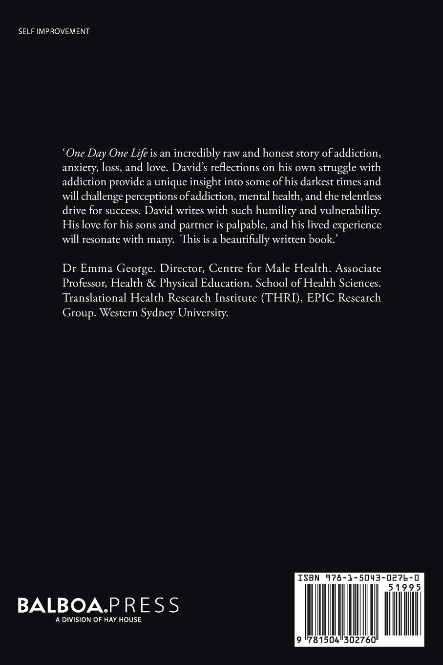 Rückseitencover One Day, One Life