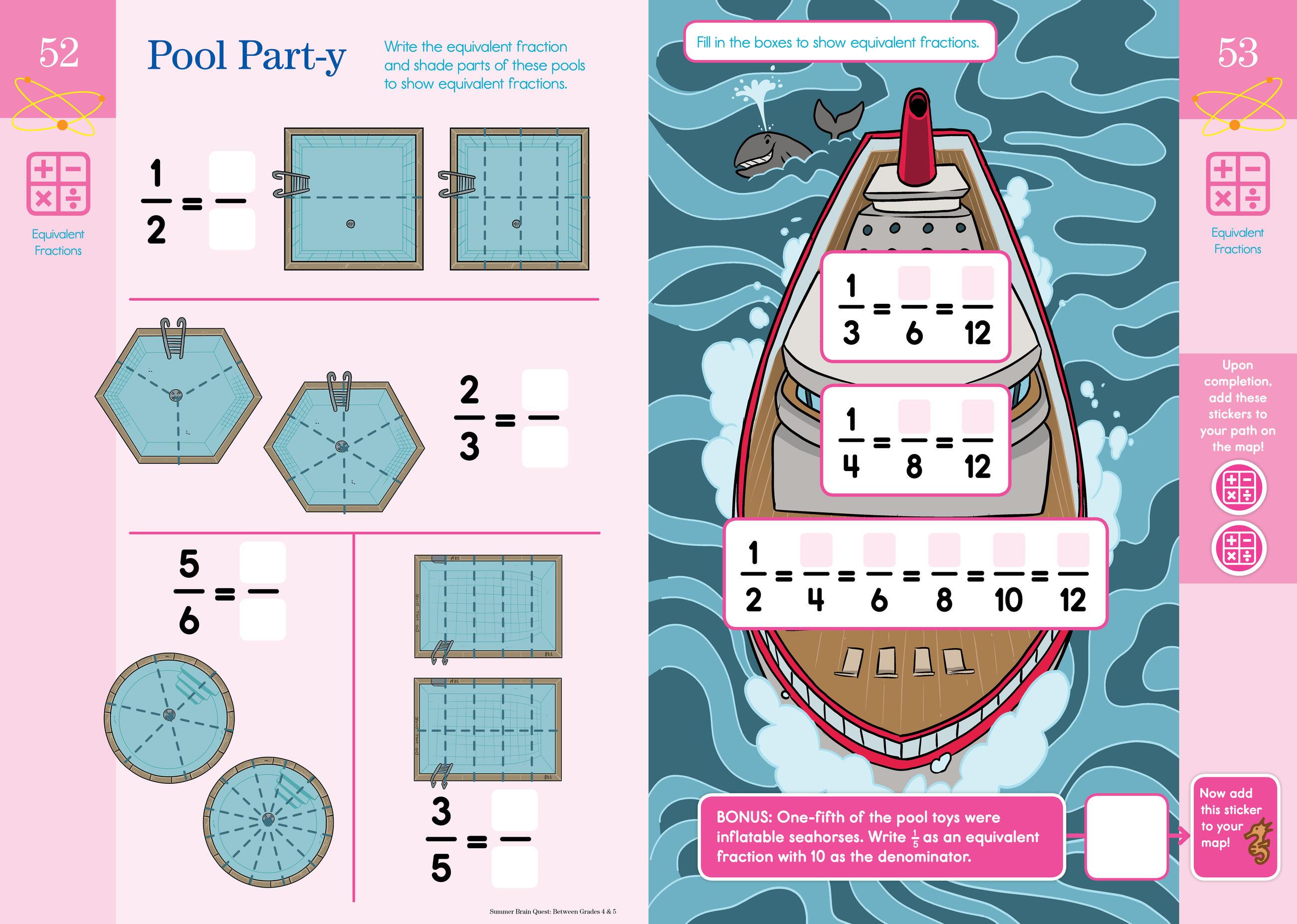Beispielinhalt (Bild) Summer Brain Quest: Between Grades 4 & 5