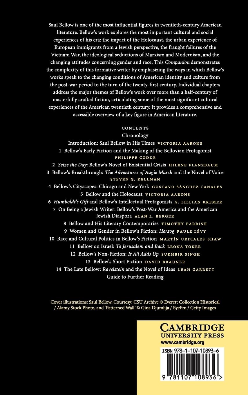 Rückseitencover The Cambridge Companion to Saul Bellow