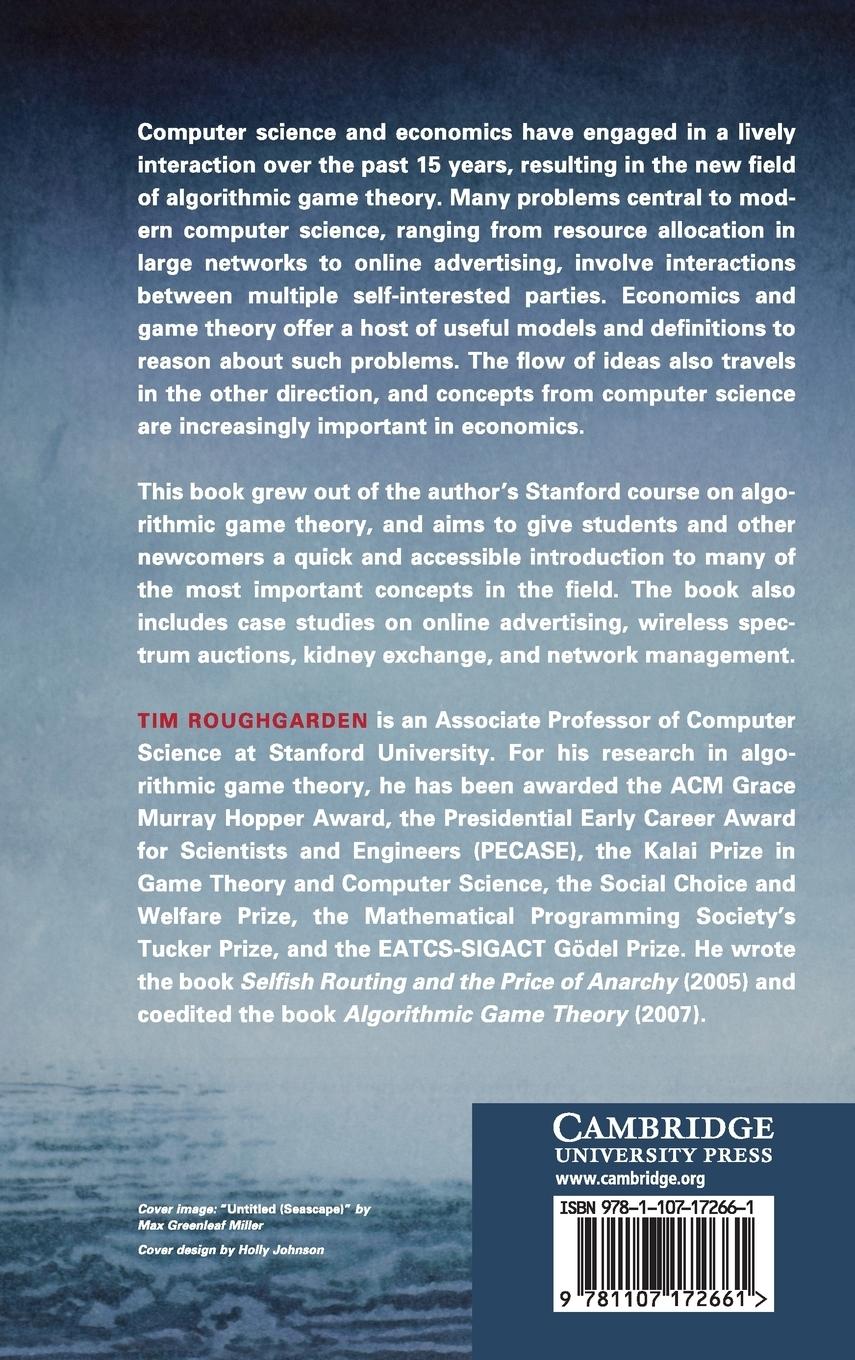 Rückseitencover Twenty Lectures on Algorithmic Game Theory