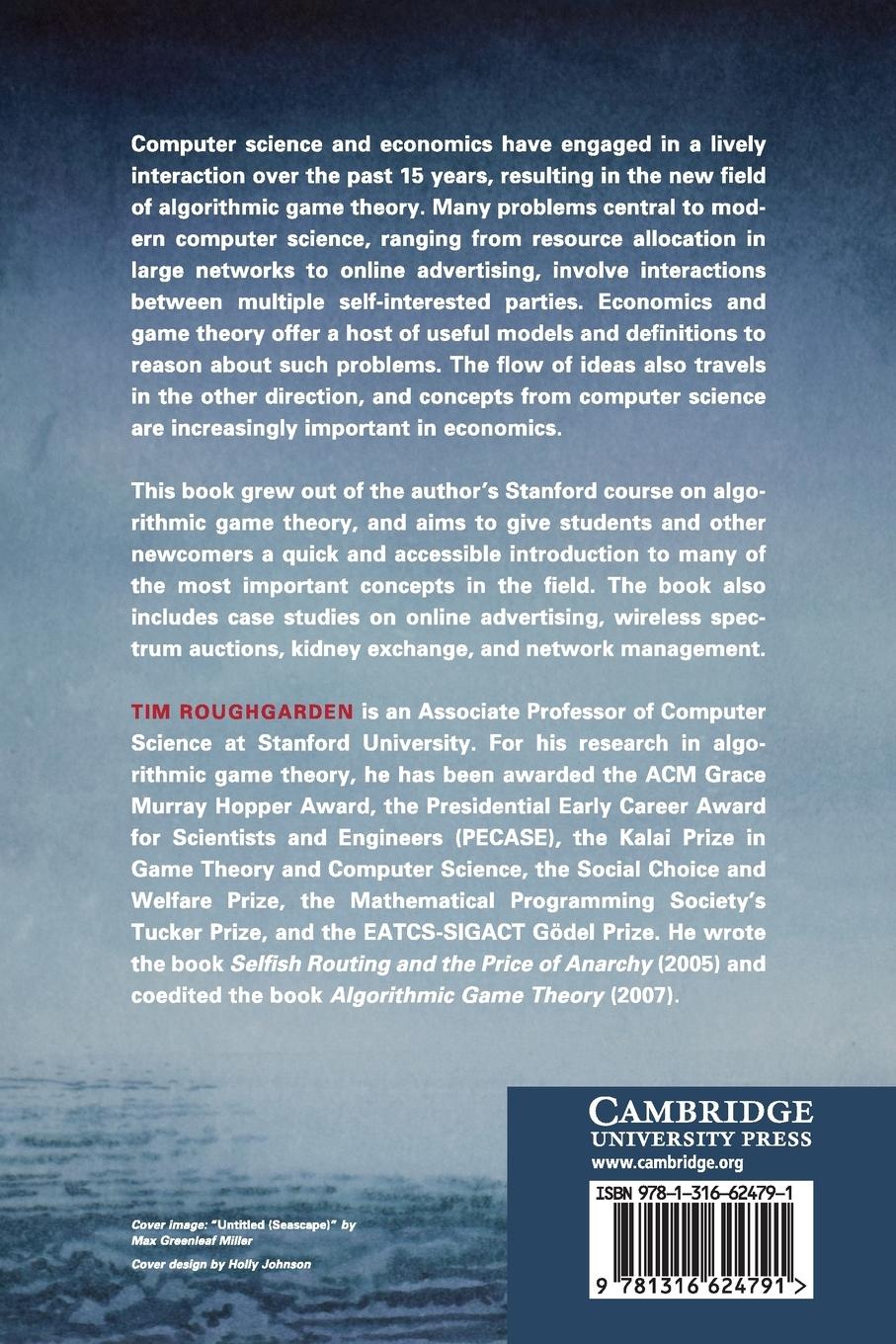 Rückseitencover Twenty Lectures on Algorithmic Game Theory