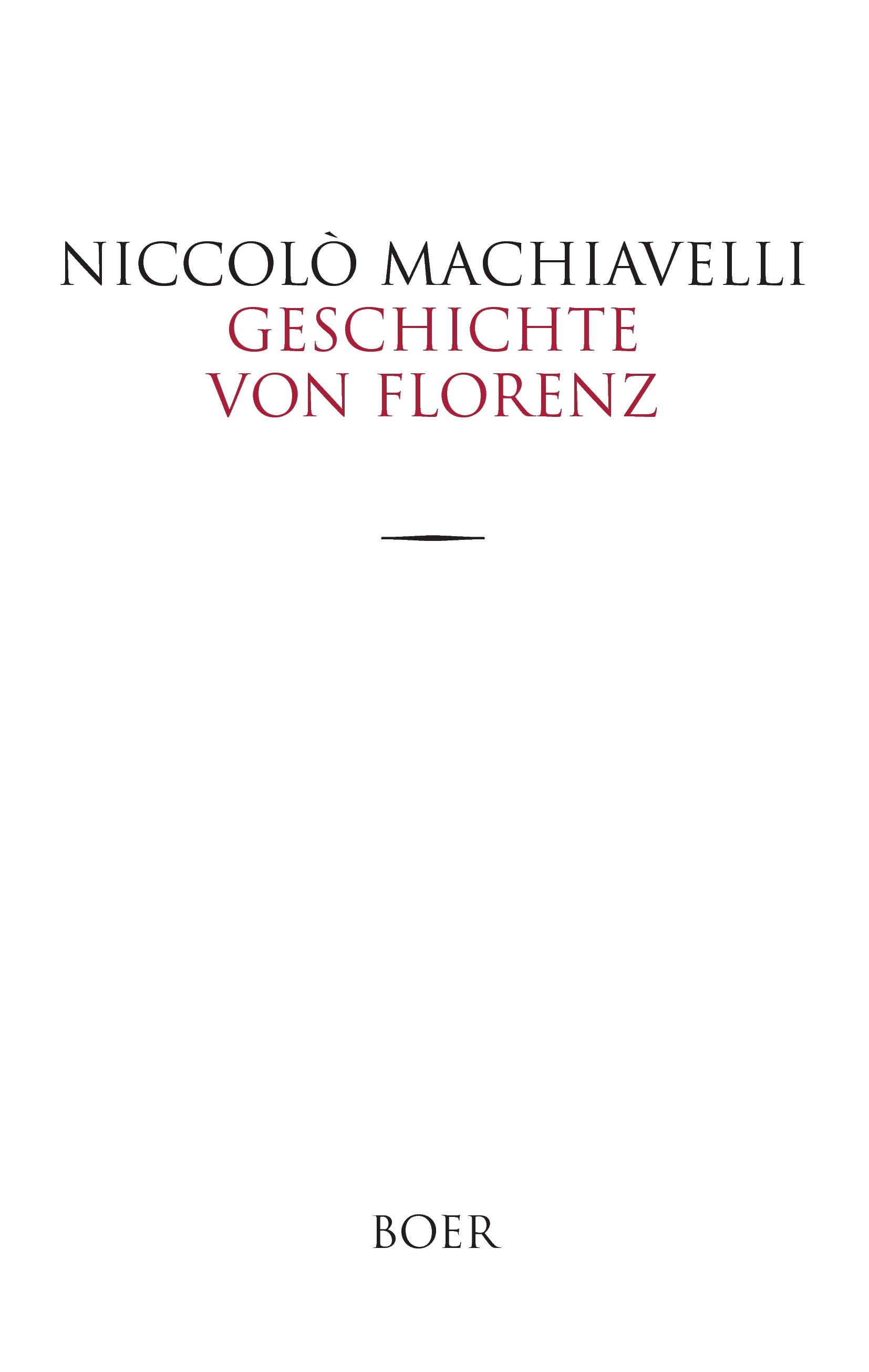 Vorderes Coverbild Geschichte von Florenz