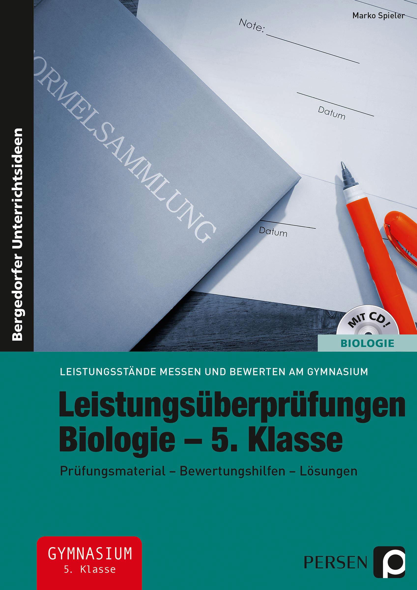 Vorderes Coverbild Leistungsüberprüfungen Biologie - 5. Klasse