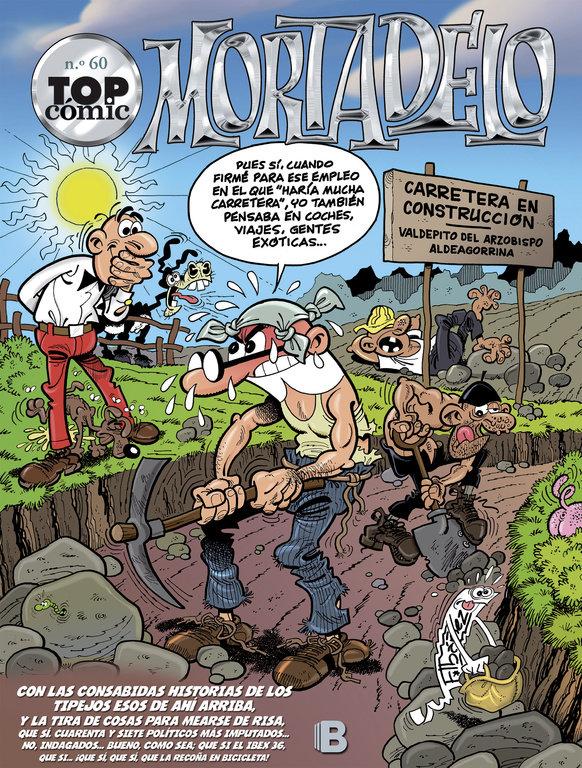Vorderes Coverbild Top cómic Mortadelo 60, La ruta del yerbajo