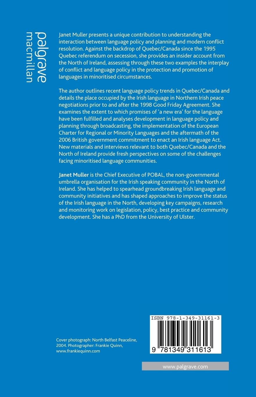 Rückseitencover Language and Conflict in Northern Ireland and Canada
