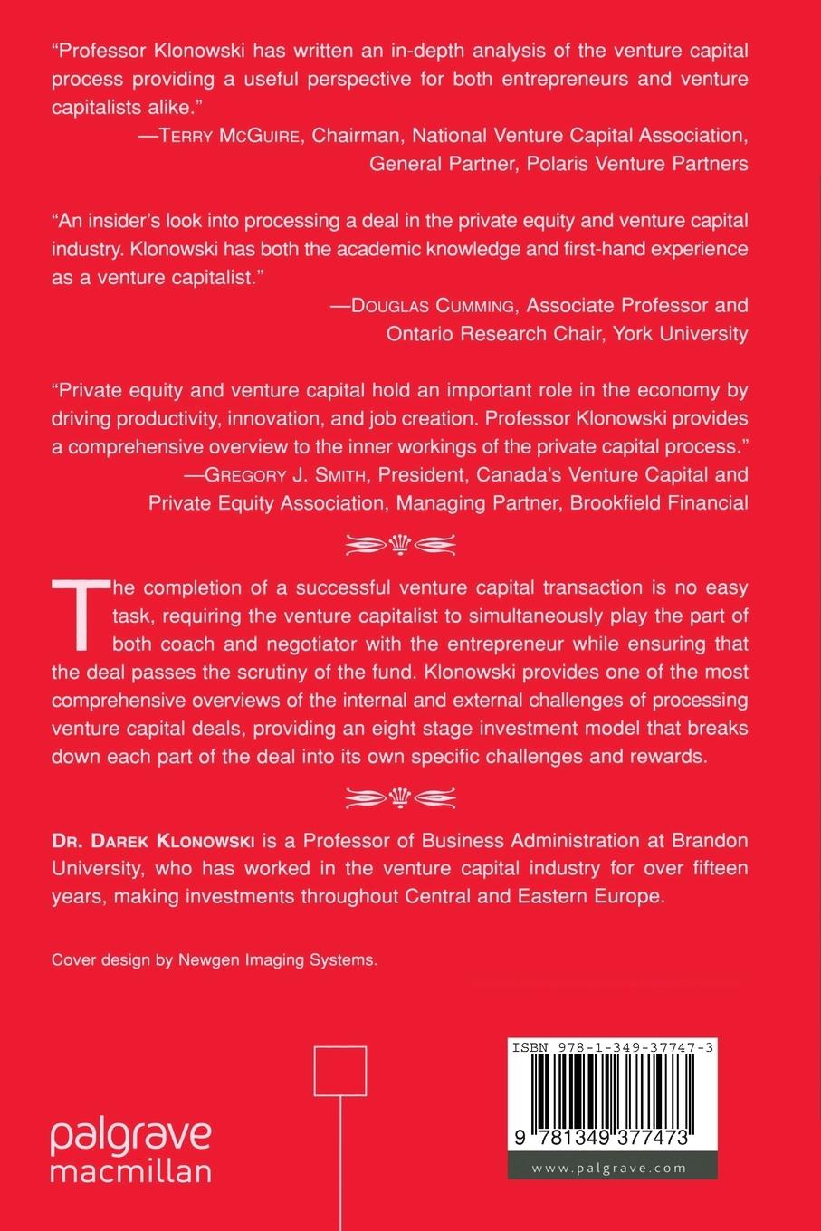 Rückseitencover The Venture Capital Investment Process