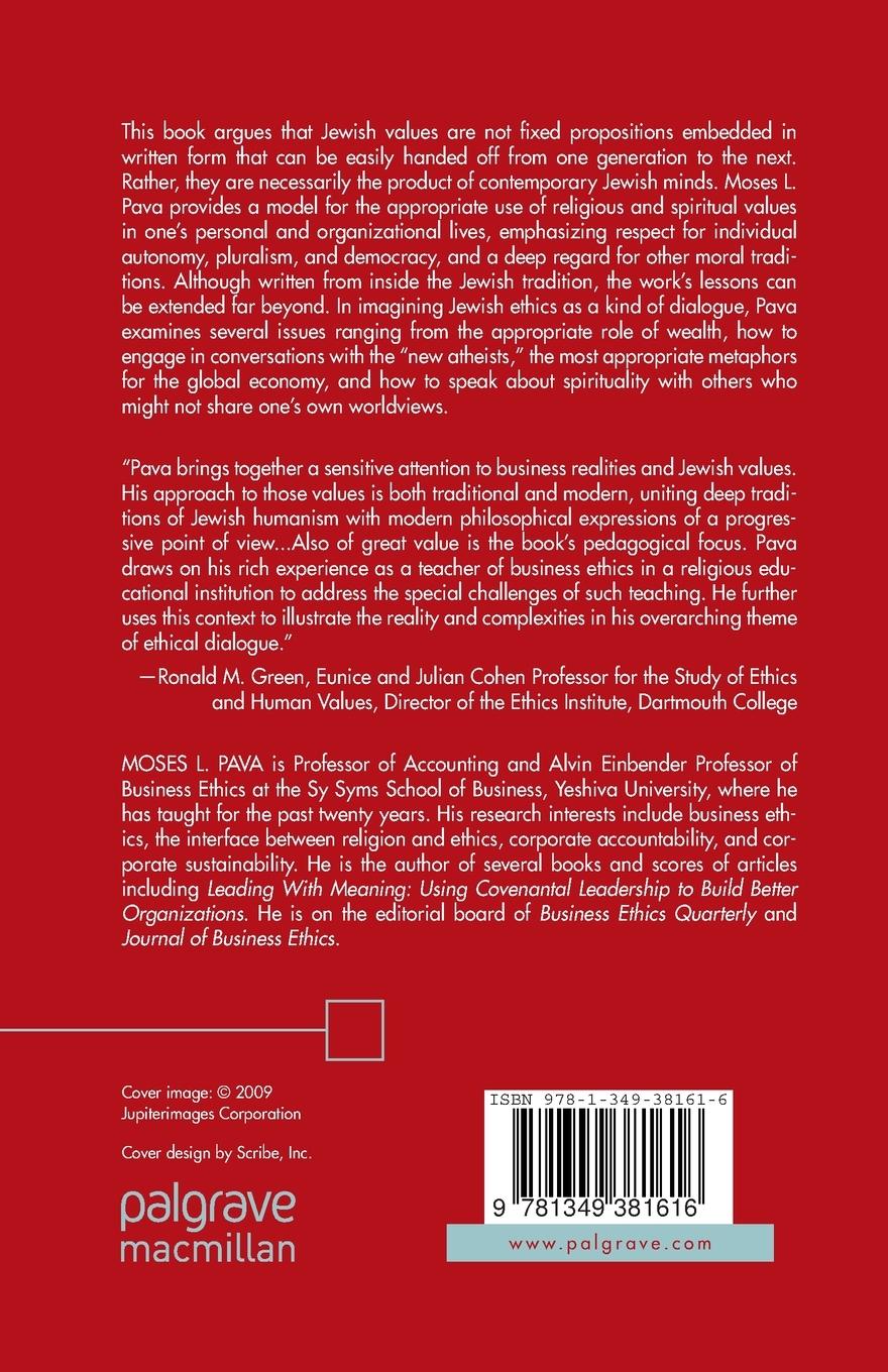 Rückseitencover Jewish Ethics as Dialogue