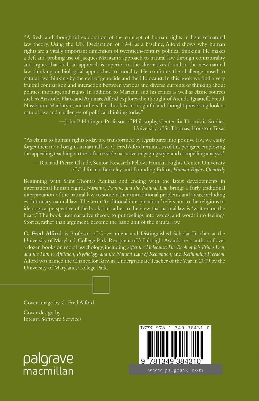 Rückseitencover Narrative, Nature, and the Natural Law