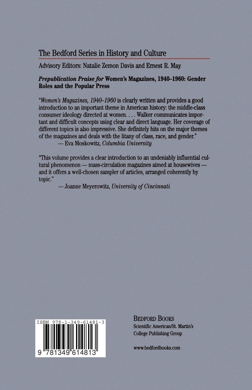 Rückseitencover Women's Magazines, 1940-1960