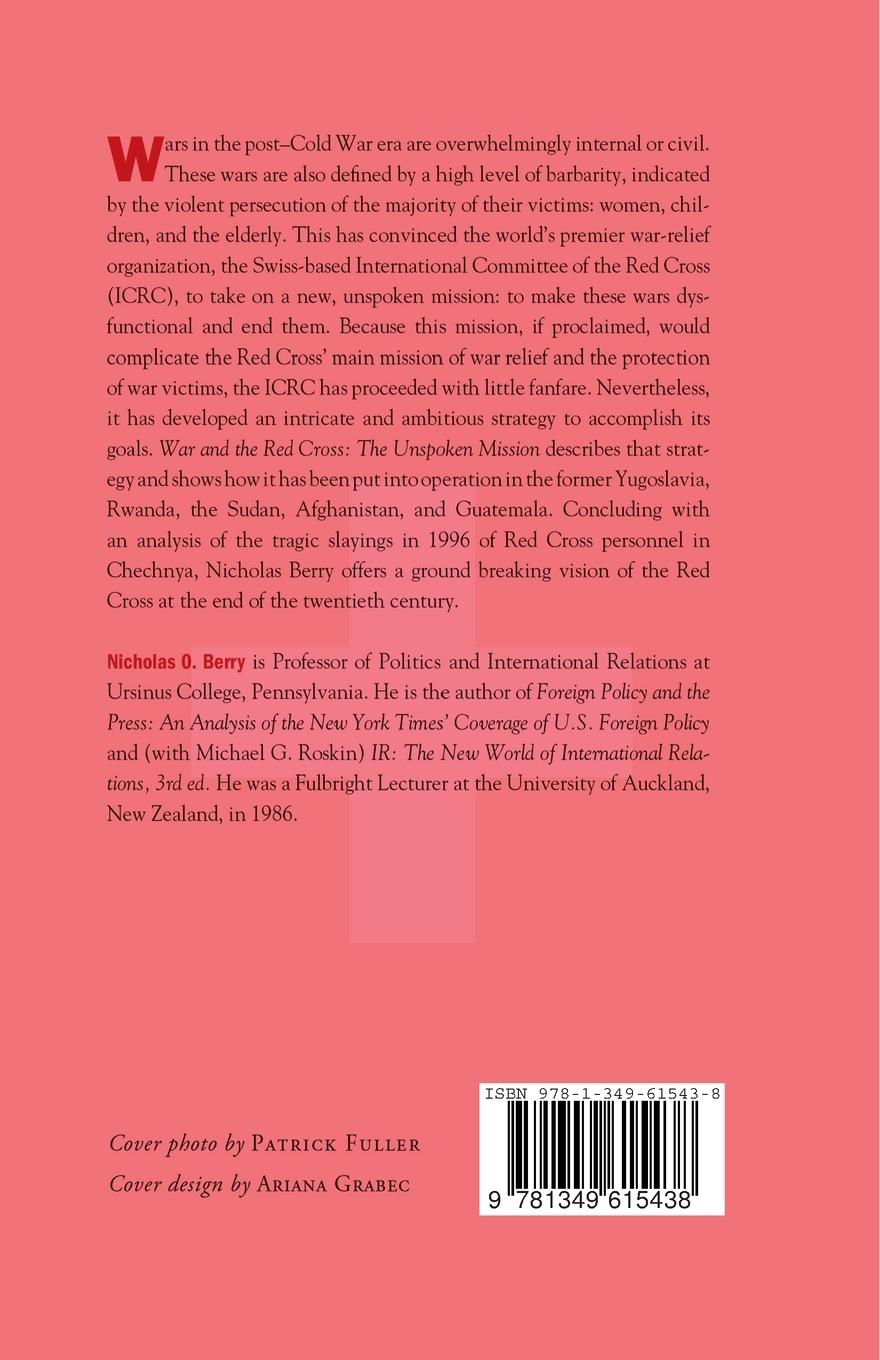 Rückseitencover War and the Red Cross