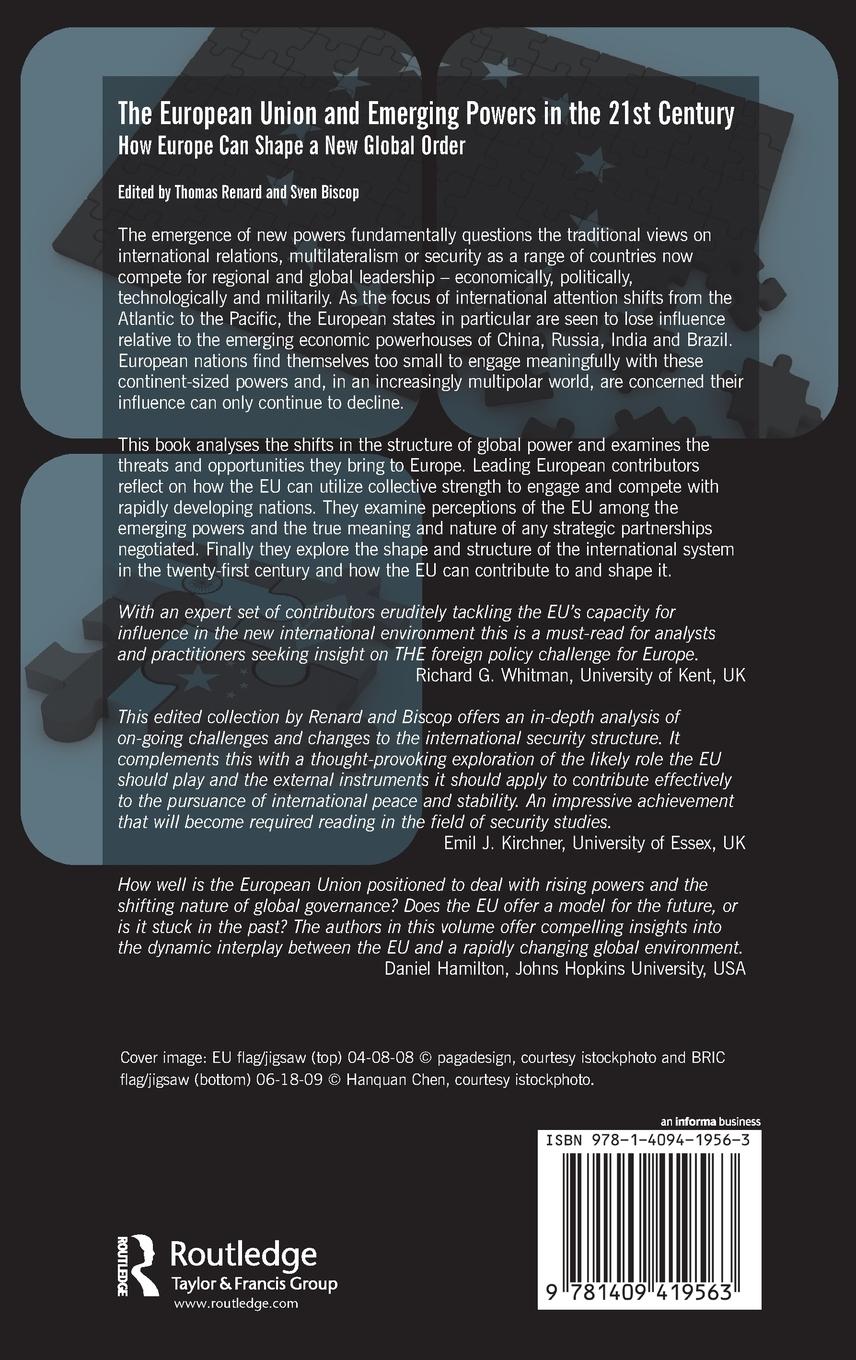 Rückseitencover The European Union and Emerging Powers in the 21st Century