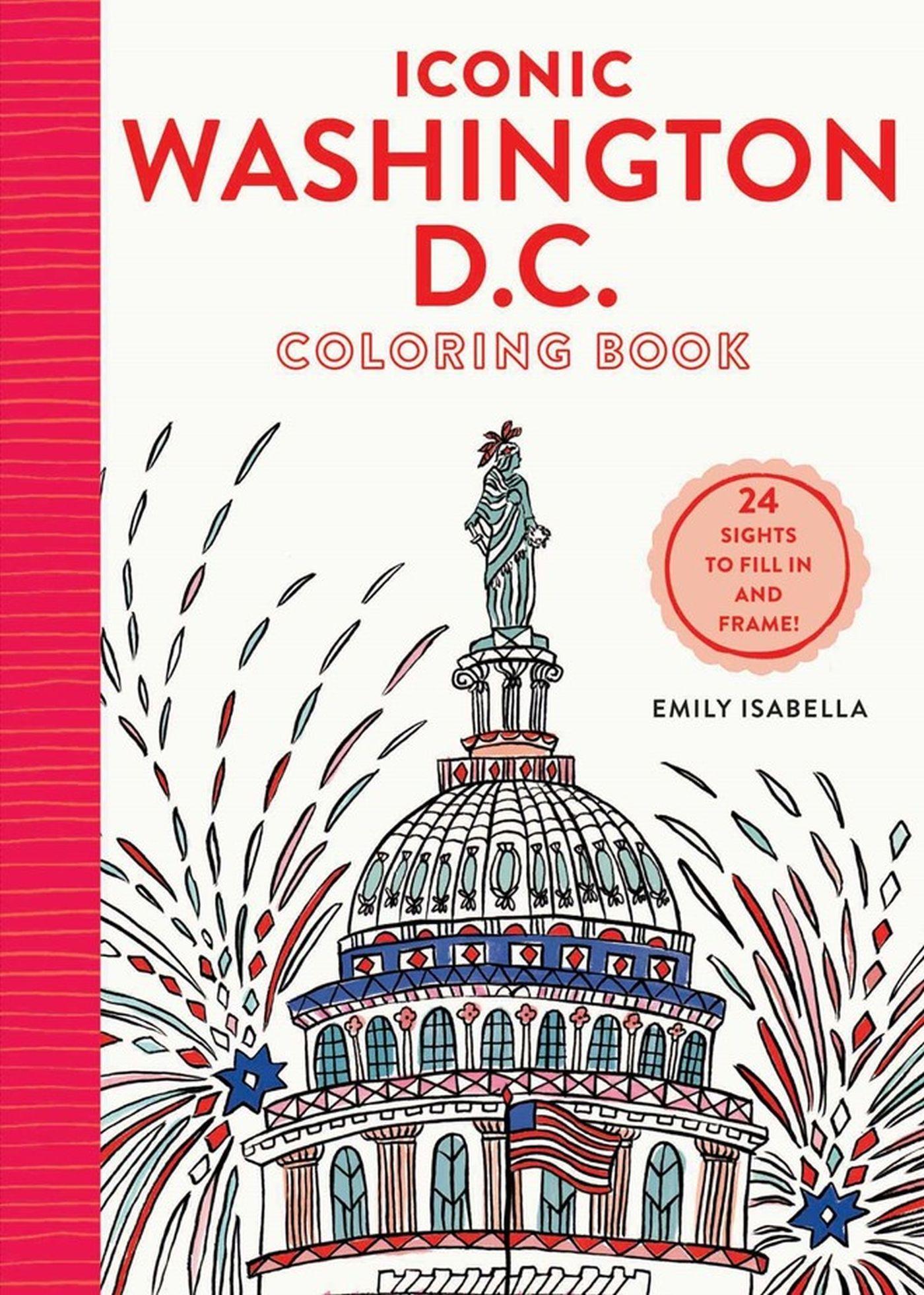 Vorderes Coverbild Iconic Washington D.C. Coloring Book