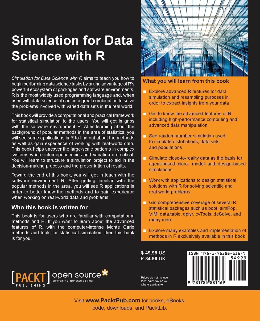 Rückseitencover Simulation for Data Science with R