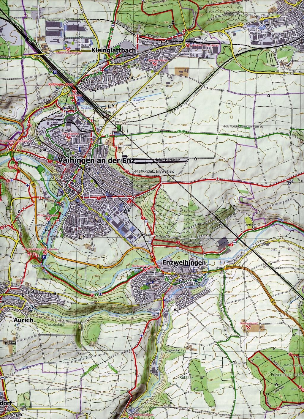 Beispielinhalt (Bild) Stuttgart Nordwest 1 : 25 000