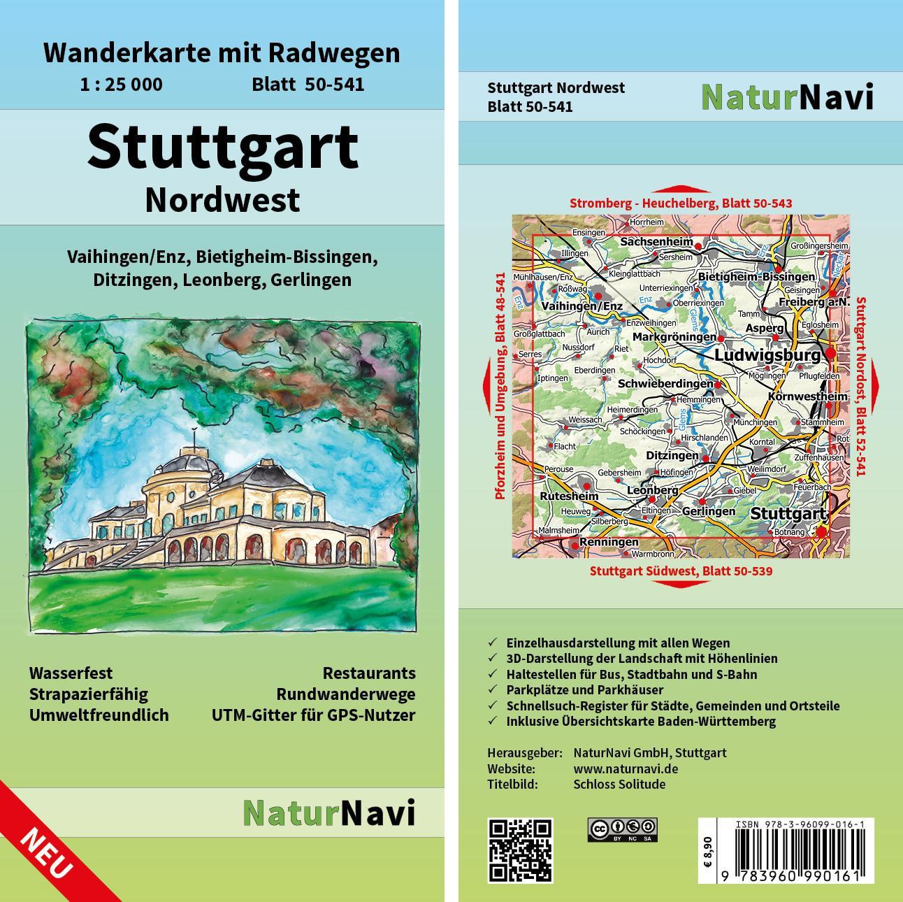 Vorderes Coverbild Stuttgart Nordwest 1 : 25 000