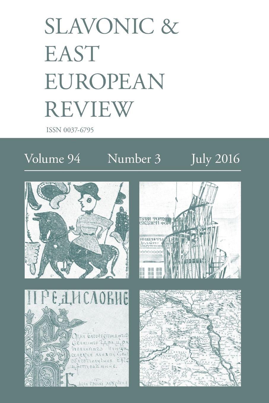 Vorderes Coverbild Slavonic & East European Review (94