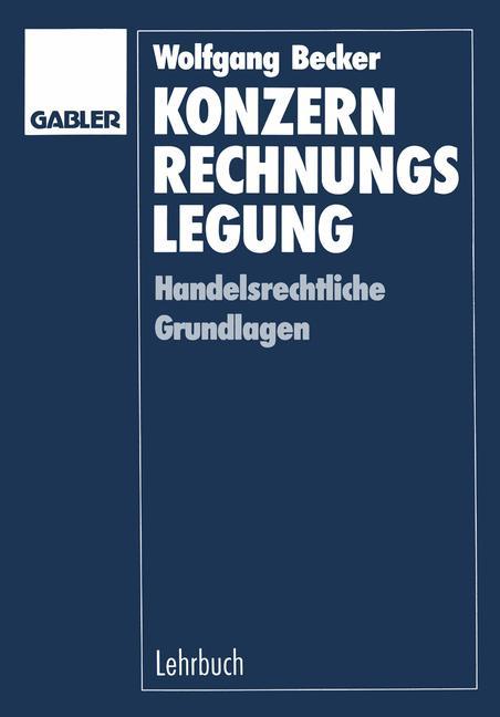 Vorderes Coverbild Konzernrechnungslegung