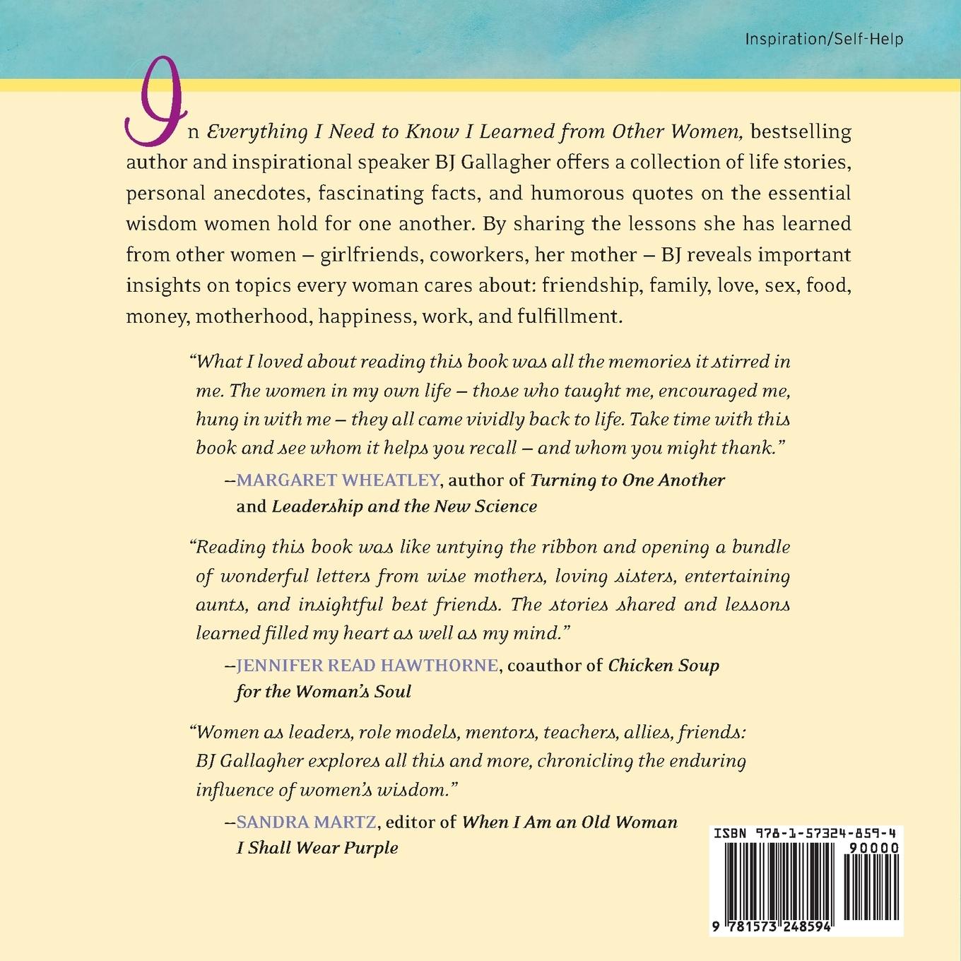 Rückseitencover Everything I Need to Know I Learned from Other Women